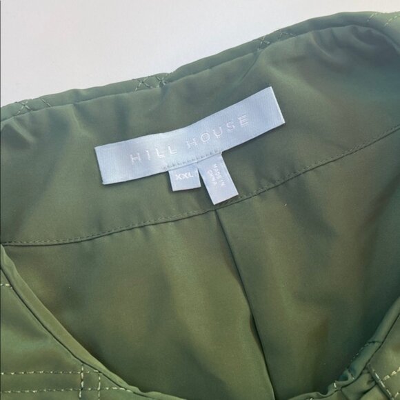 Hill House The Blake jacket leaf green Peter Pan collar neutral wide sleeve XXL - Picture 8 of 16